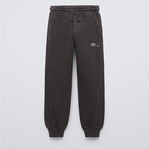 Boys Brown Garment Sweatpants